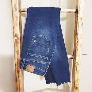 American Eagle Distressed Hi-Rise Jegging | sz 0 regular